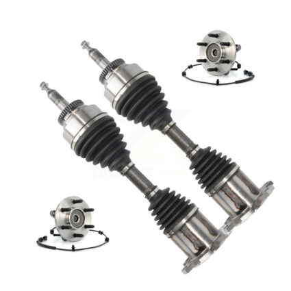Front CV Axle Drive Shaft And Hub Bearing Assembly Kit For Ford F-150 Lincoln Mark LT 4WD KN7-100459