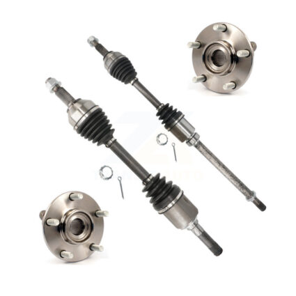 Front CV Axle Drive Shaft And Wheel Hub Bearing Assembly Kit For Nissan Rogue Select AWD KN7-100465