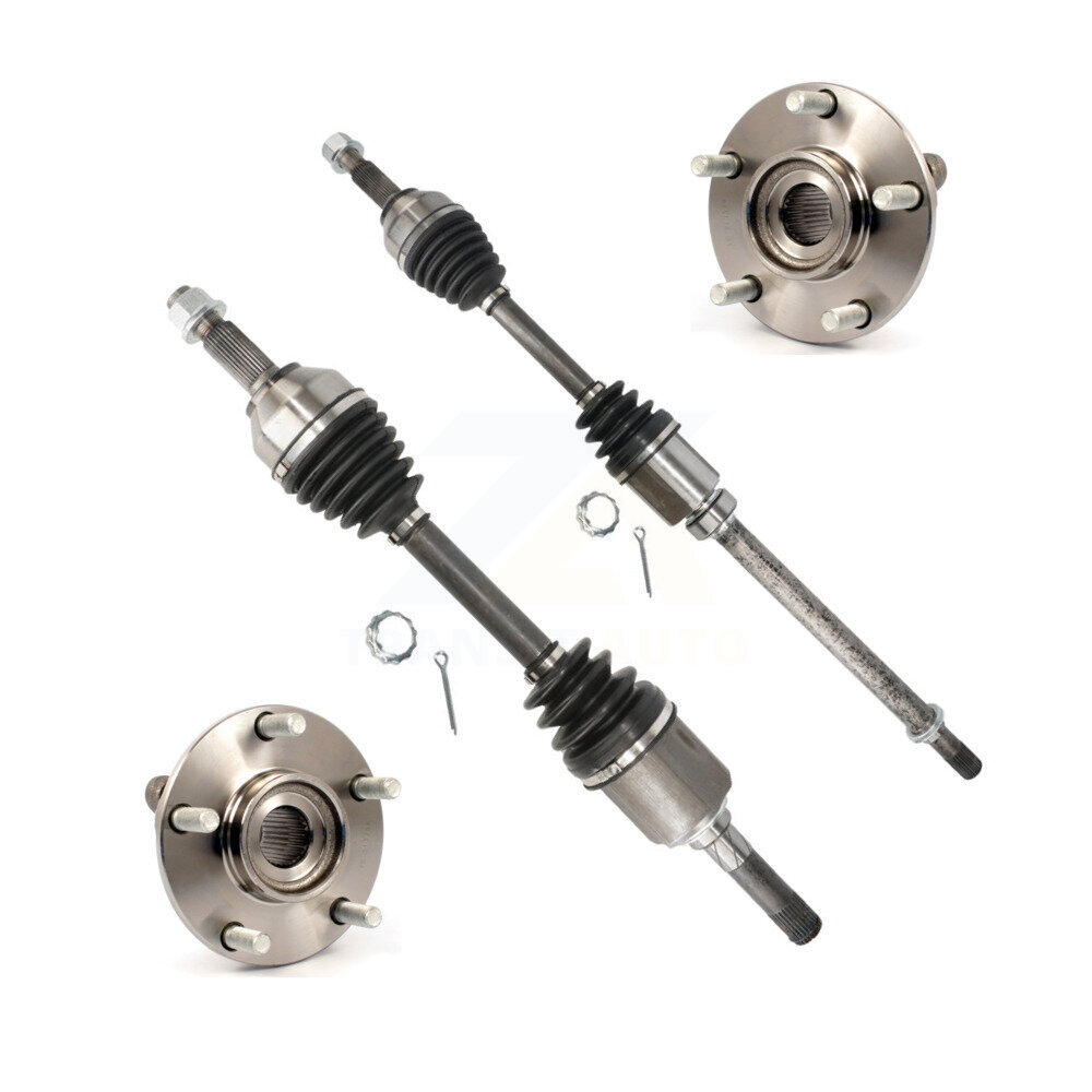 Front CV Axle Drive Shaft And Wheel Hub Bearing Assembly Kit For Nissan Rogue Select AWD KN7-100465
