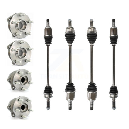 Front Rear CV Axle Drive Shaft And Wheel Hub Bearing Assembly Kit (8Pc) For Subaru Legacy KN7-100495