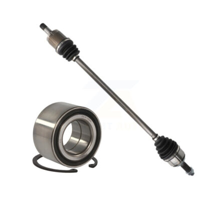 Front Right CV Axle Drive Shaft Complete Assembly And Wheel Bearing Kit For Honda Civic KN7-100596
