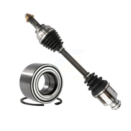 Front Right CV Axle Drive Shaft Complete Assembly And Wheel Bearing Kit For Mazda 3 KN7-100606