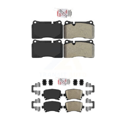 Front Semi-Metallic Rear Ceramic Disc Brake Pads Kit For 2012-2013 Audi TT RS Quattro KNF-100001