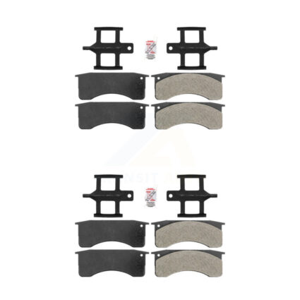 Front Rear Semi-Metallic Disc Brake Pads Kit For IC Corporation International CE School KNF-100118