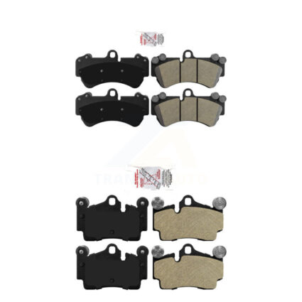 Front Rear Semi-Metallic Disc Brake Pads Kit For Porsche Cayenne Volkswagen Touareg KNF-100229