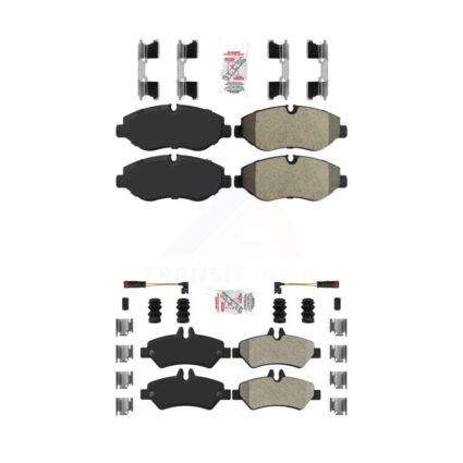 Front Rear Semi-Metallic Disc Brake Pads Kit For Sprinter 2500 Mercedes-Benz Dodge KNF-100245