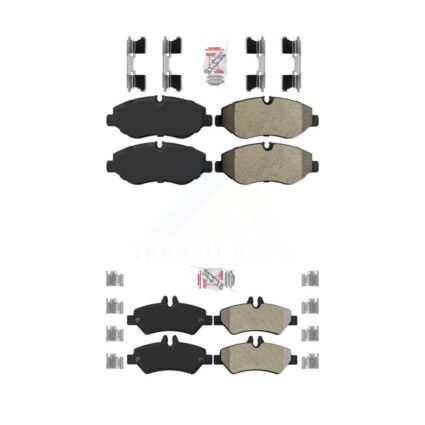 Front Rear Semi-Metallic Disc Brake Pads Kit For Sprinter 2500 Mercedes-Benz Dodge KNF-100246