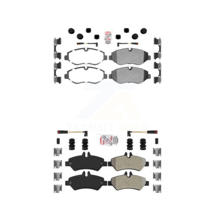 Front Rear Semi-Metallic Disc Brake Pads Kit For Sprinter 2500 Mercedes-Benz Dodge KNF-100247