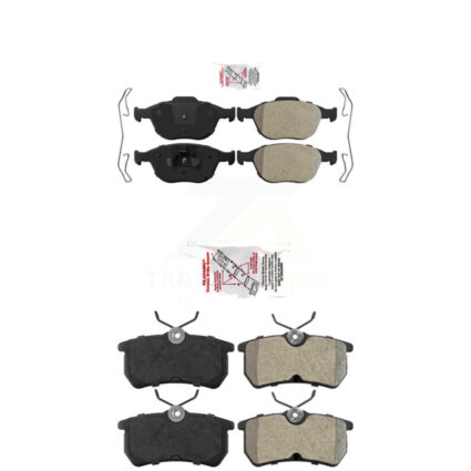 Front Rear Semi-Metallic Disc Brake Pads Kit For Ford Focus SVT KNF-100261