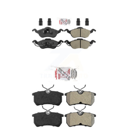 Front Rear Semi-Metallic Disc Brake Pads Kit For Ford Focus KNF-100262