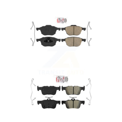 Front Ceramic Rear Semi-Metallic Disc Brake Pads Kit For Ford Escape KNF-100282