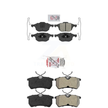 Front Rear Semi-Metallic Disc Brake Pads Kit For Ford Focus KNF-100286