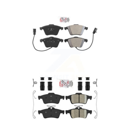 Front Semi-Metallic Rear Ceramic Disc Brake Pads Kit For Mazda 3 Volvo S40 V50 C70 KNF-100293