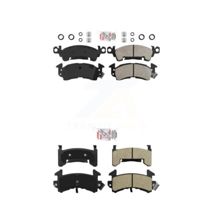 Front Rear Semi-Metallic Disc Brake Pads Kit For Pontiac Firebird Cadillac DeVille KNF-100385