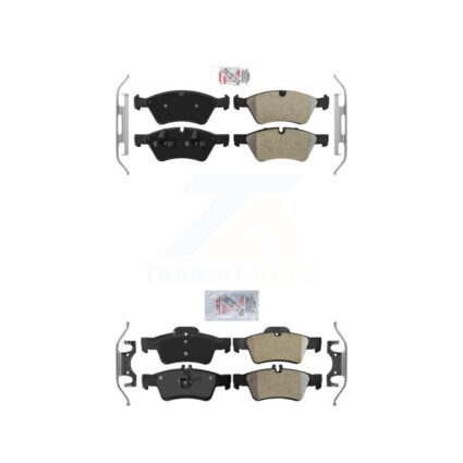 Front Rear Semi-Metallic Disc Brake Pads Kit For Mercedes-Benz E350 E550 E500 AWD KNF-100418