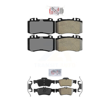 Front Rear Semi-Metallic Disc Brake Pads Kit For Mercedes-Benz E350 SL500 SL550 E500 E550 KNF-100421
