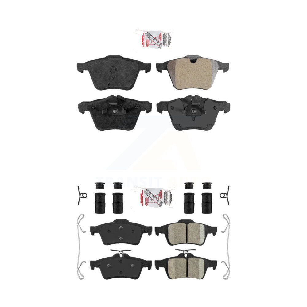 Front Semi-Metallic Rear Ceramic Disc Brake Pads Kit For Jaguar XF XJ XKR XK KNF-100446