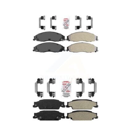 Front Rear Semi-Metallic Disc Brake Pads Kit For Pontiac Grand Prix Cadillac CTS STS KNF-100548