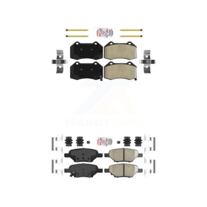 Front Semi-Metallic Rear Ceramic Disc Brake Pads Kit For Chevrolet HHR KNF-100553