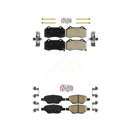Front Semi-Metallic Rear Ceramic Disc Brake Pads Kit For Chevrolet HHR KNF-100554
