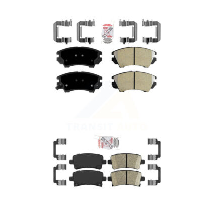 Front Semi-Metallic Rear Ceramic Disc Brake Pads Kit For Saab 9-5 KNF-100620