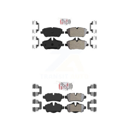 Front Rear Semi-Metallic Disc Brake Pads Kit For Mini Cooper KNF-100674