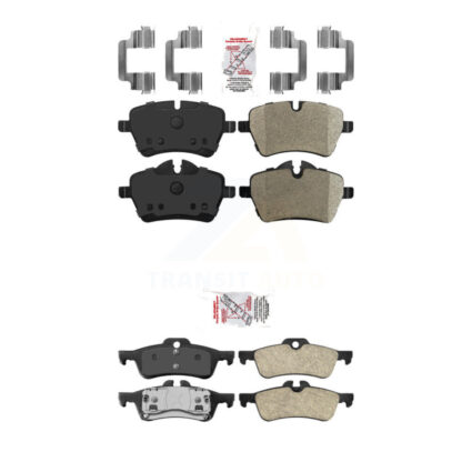 Front Semi-Metallic Rear Ceramic Disc Brake Pads Kit For Mini Cooper KNF-100675