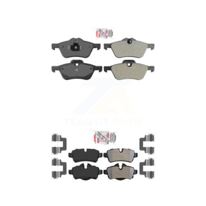 Front Rear Semi-Metallic Disc Brake Pads Kit For Mini Cooper KNF-100678