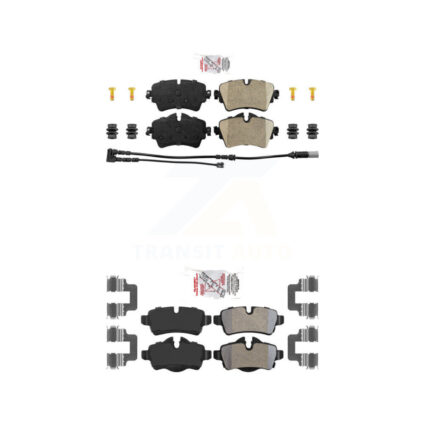Front Ceramic Rear Semi-Metallic Disc Brake Pads Kit For 2015 Mini Cooper 1.6L KNF-100682