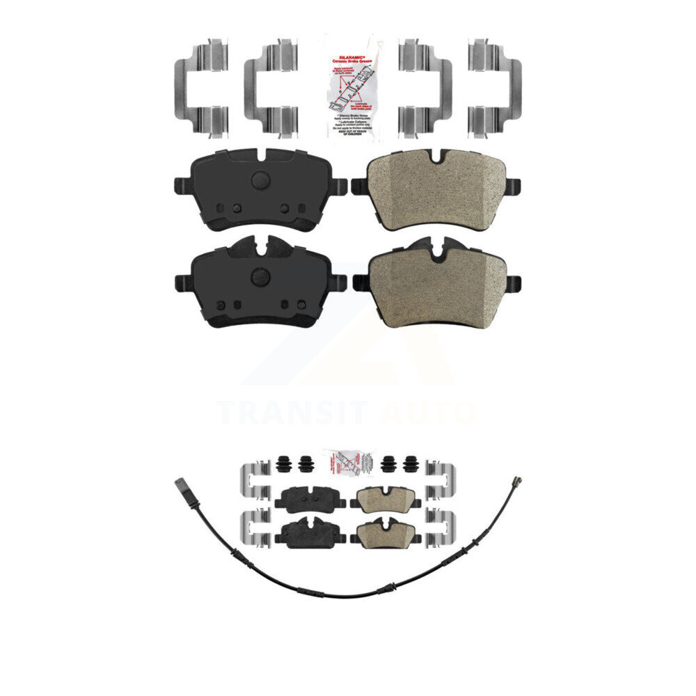 Front Semi-Metallic Rear Ceramic Disc Brake Pads Kit For Mini Cooper KNF-100685