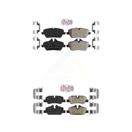 Front Semi-Metallic Rear Ceramic Disc Brake Pads Kit For Mini Cooper KNF-100688