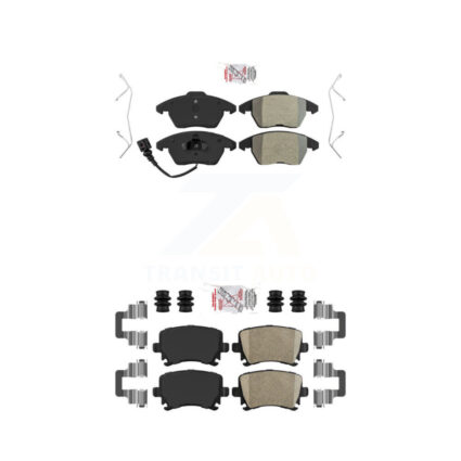 Front Semi-Metallic Rear Ceramic Disc Brake Pads Kit For Volkswagen Jetta Rabbit Passat KNF-100716