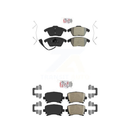 Front Semi-Metallic Rear Ceramic Disc Brake Pads Kit For Volkswagen Jetta Rabbit Passat KNF-100717