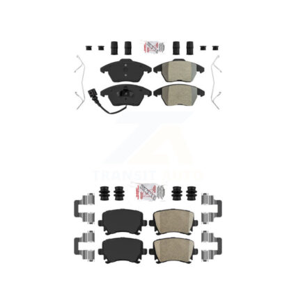 Front Semi-Metallic Rear Ceramic Disc Brake Pads Kit For Volkswagen Jetta Rabbit Passat KNF-100718