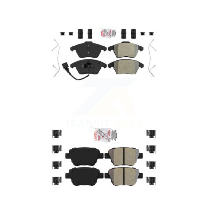 Front Rear Semi-Metallic Disc Brake Pads Kit For Volkswagen Jetta Beetle Golf GTI Audi A3 KNF-100725