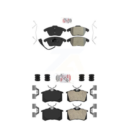 Front Rear Semi-Metallic Disc Brake Pads Kit For Volkswagen Golf KNF-100728