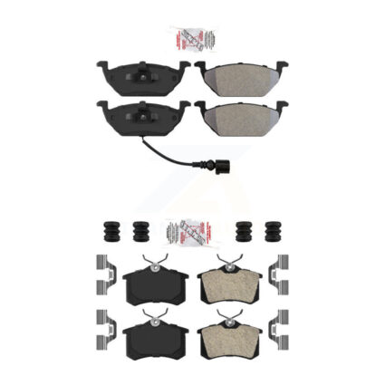 Front Rear Semi-Metallic Disc Brake Pads Kit For Volkswagen Beetle Jetta KNF-100730