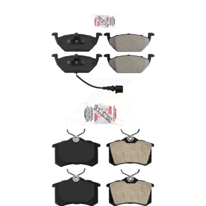 Front Rear Semi-Metallic Disc Brake Pads Kit For Volkswagen Beetle Jetta KNF-100731