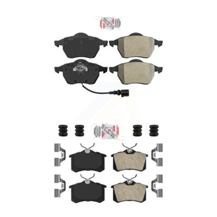 Front Rear Semi-Metallic Disc Brake Pads Kit For Volkswagen Beetle Jetta Golf Passat KNF-100732