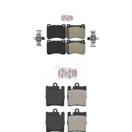 Front Rear Semi-Metallic Disc Brake Pads Kit For Mercedes-Benz C230 SLK350 CLK350 C320 KNF-100895