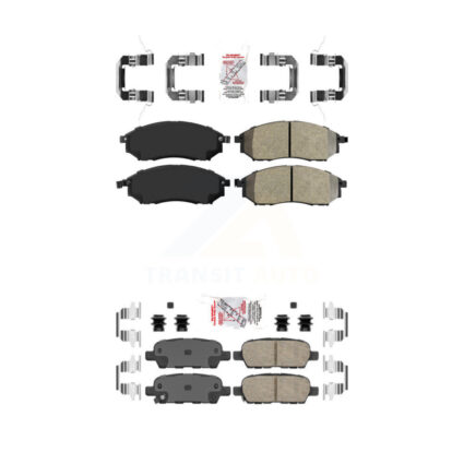 Front Semi-Metallic Rear Ceramic Disc Brake Pads Kit For INFINITI G35 FX35 EX35 M35 M45 KNF-100913