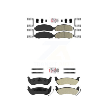 Front Ceramic Rear Semi-Metallic Disc Brake Pads Kit For Ford Ranger Mazda B2300 B4000 KNF-100933