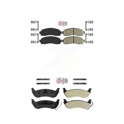 Front Ceramic Rear Semi-Metallic Disc Brake Pads Kit For Ford Ranger Mazda B2300 B4000 KNF-100934