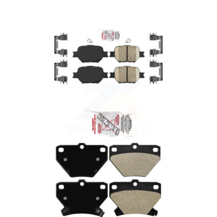 Front Ceramic Rear Semi-Metallic Disc Brake Pads Kit For Toyota Celica KNF-100957