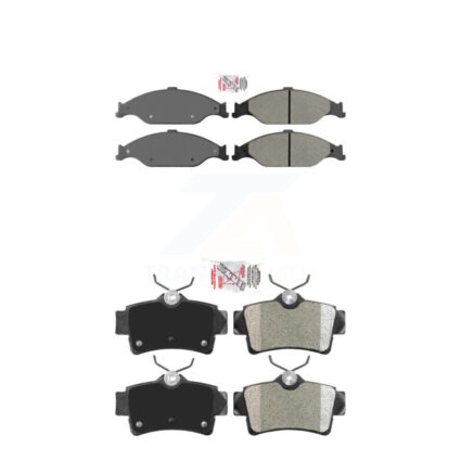 Front Rear Semi-Metallic Disc Brake Pads Kit For Ford Mustang KNF-100978