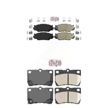 Front Semi-Metallic Rear Ceramic Disc Brake Pads Kit For Lexus IS250 KNF-101057