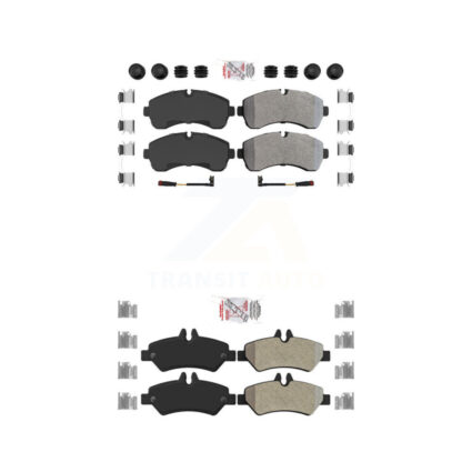 Front Rear Semi-Metallic Disc Brake Pads Kit For Sprinter 3500 Mercedes-Benz Dodge KNF-101100