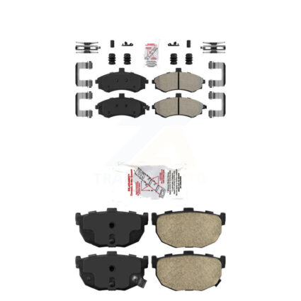 Front Semi-Metallic Rear Ceramic Disc Brake Pads Kit For Hyundai Elantra rear brakes KNF-101230