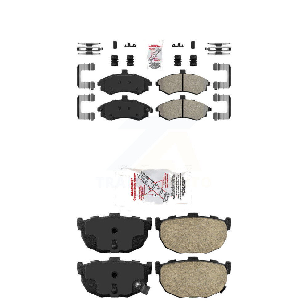 Front Semi-Metallic Rear Ceramic Disc Brake Pads Kit For Hyundai Elantra rear brakes KNF-101230