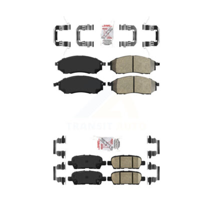Front Semi-Metallic Rear Ceramic Disc Brake Pads Kit For Nissan Murano KNF-101271